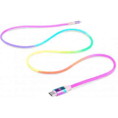 Дата кабель USB-C to Lightning 1.0m MFI Rainbow REAL-EL (EL123500054) Винница