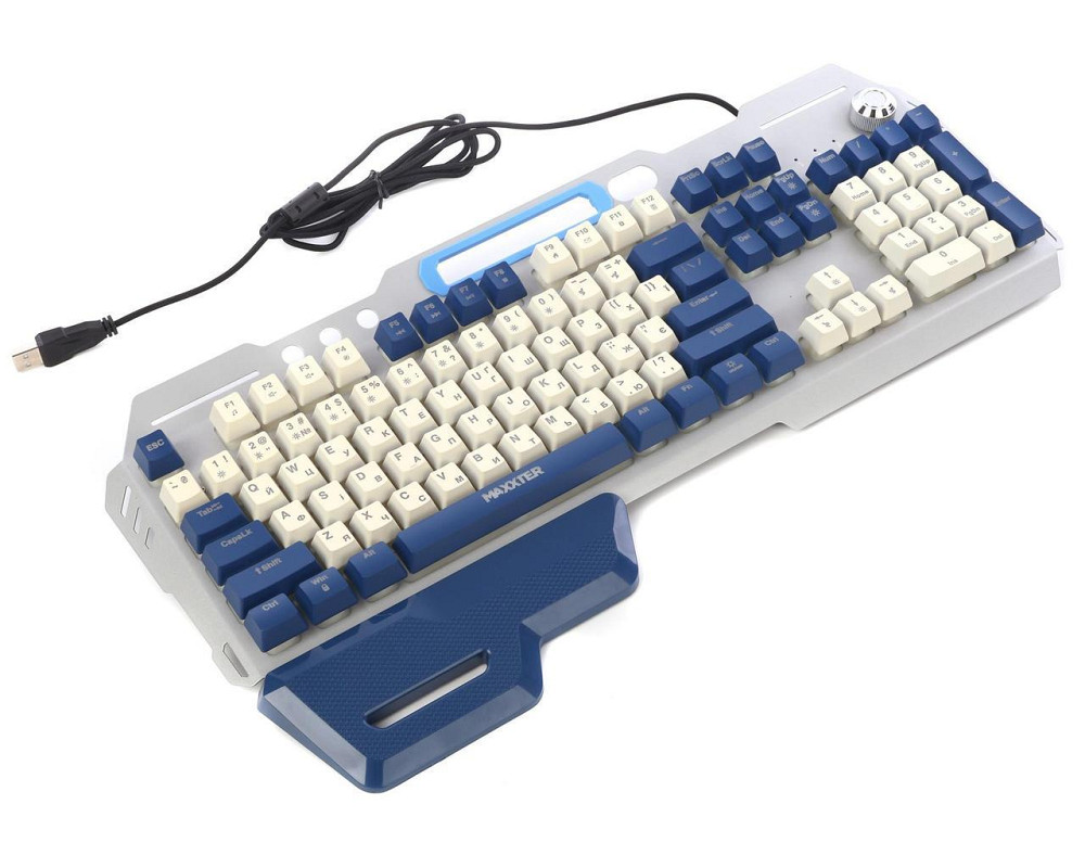 Клавіатура Maxxter KBG-RGB-01-UA ( синій, сірий ) Харьков - изображение 5