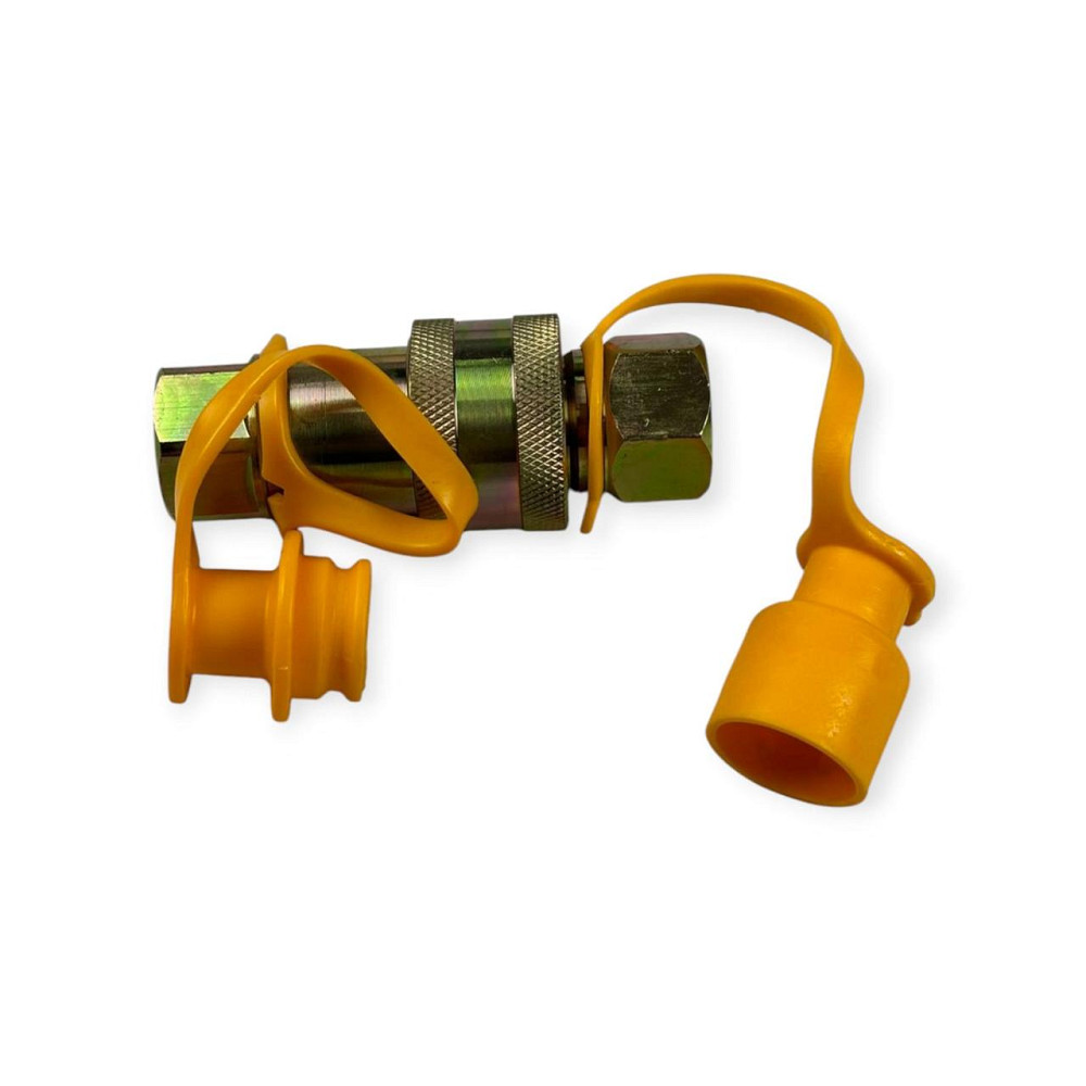 Разъем М 22x1.5 (евро с заглушкой) желтый пневматический Мукачево - изображение 2
