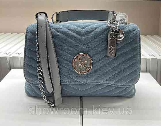 Жіноча сумка на плече Guess (121) блакитна Київ