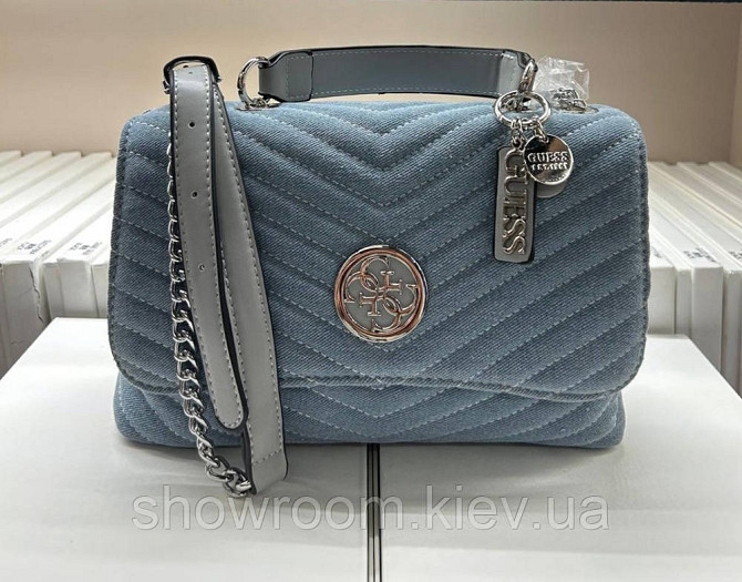 Жіноча сумка на плече Guess (121) блакитна Київ - фото 2