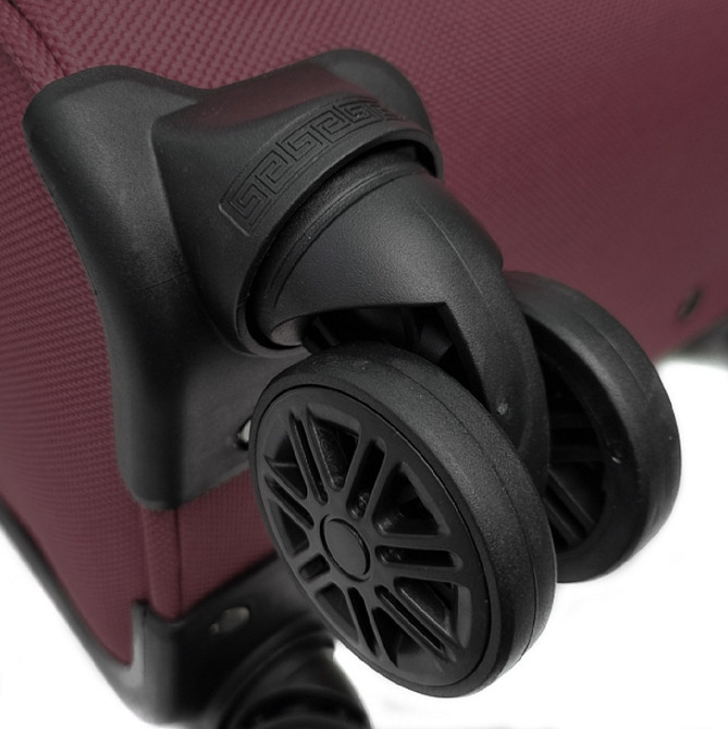 Валіза тканинна WINGS 1706 велика 75 см бордова 4 колеса Київ - фото 4