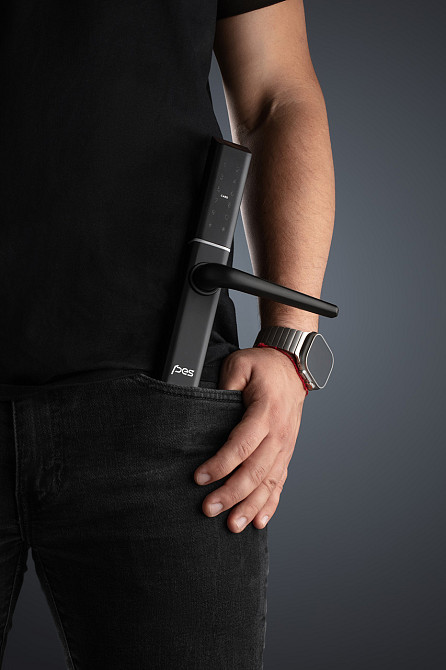 PES Ford чорний розумний замок з вузьким корпусом Київ - фото 5