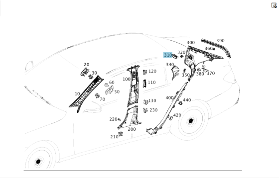 Mercedes-Benz  A2136920321 8T92 Кришка з написом "AIR BAG" у стійці "C" зліва бежева E-class W213 E-class Coupe C238 Одеса
