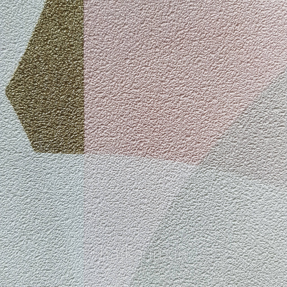 Шпалери метрові вінілові на флізелін дизайнерські Erismann Elle геометрія ромби кола рожевий білий золотистий Київ - фото 3