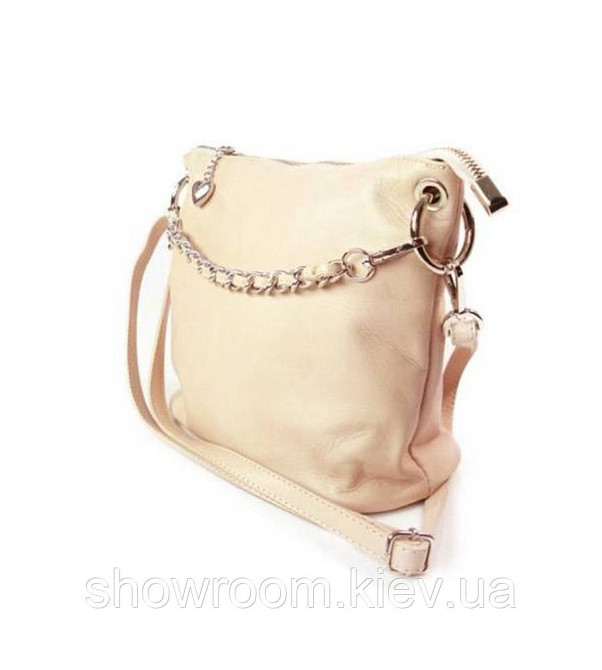 Жіноча шкіряна сумочка Laura Biaggi (2802) powder Київ - фото 5