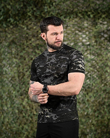 ХЛОПКОВА тактична футболка PATRIOT MultiCam black ДЛ6383 Київ - фото 3