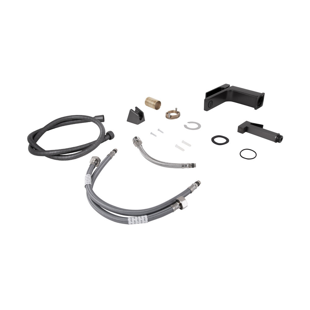 Змішувач для раковини Qtap Gemini (з гігієнічним душем) QTGEM272GMB45692 Gunmetal Black PVD Київ - фото 7