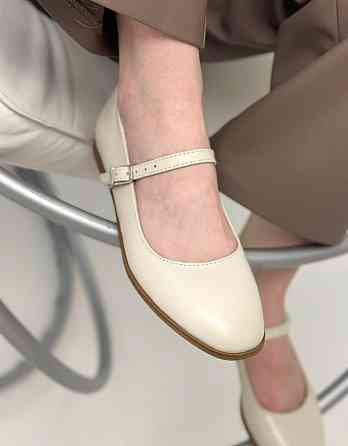 Olli Балетки жіночі OLLI T-5-0556 молочні (весна-осінь, шкіра натуральна) (5433) 37 Коломия