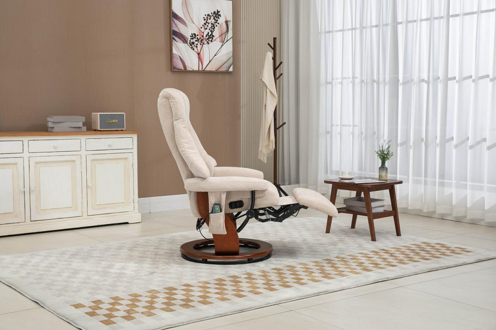 Крісло для відпочинку Avko Style ARMH 001 Beige з масажем, підігрівом і підставкою для ніг Київ - фото 9