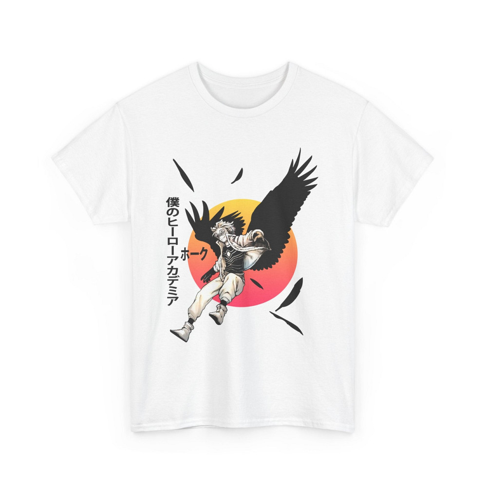 Футболка для хлопчика з аніме принтом Хавкс Бой Бірд Мй оверсайз (зріст від 165 до 180) Чорний AnimeJ0523m Дніпро - фото 3