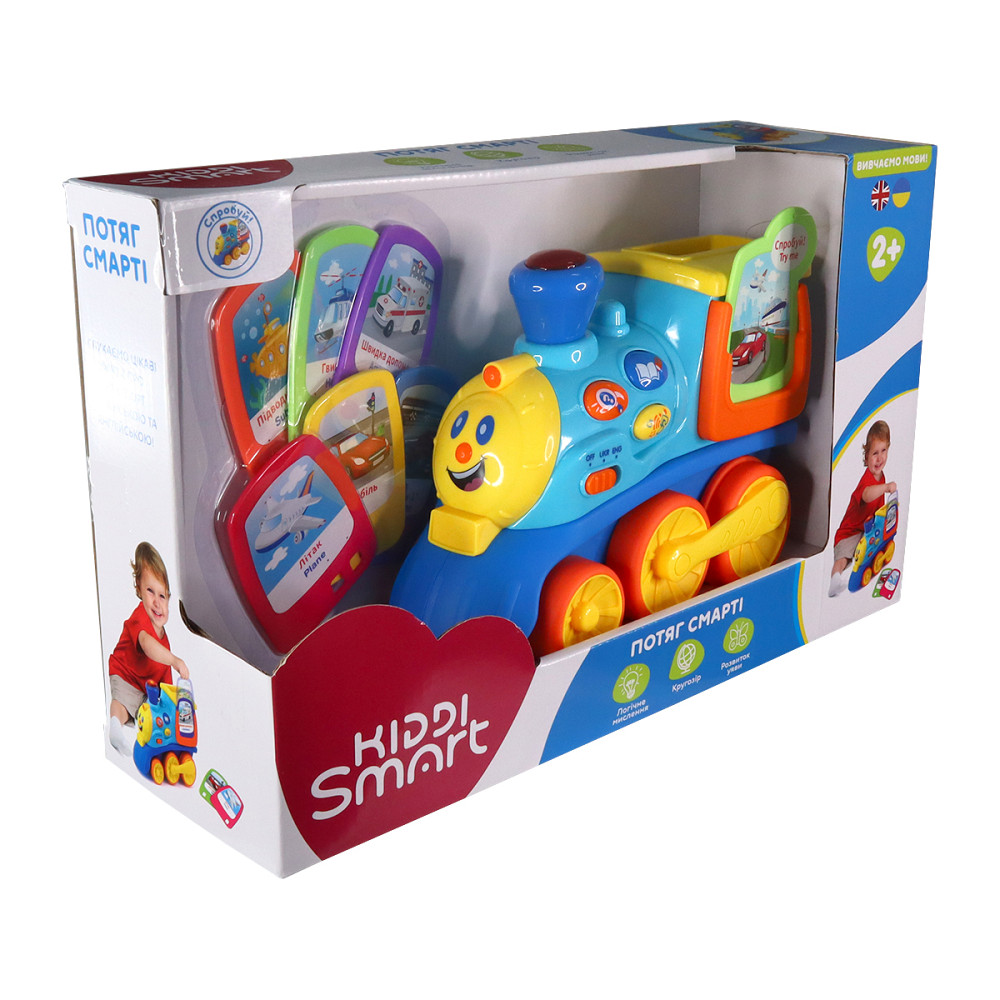 Інтерактивна двомовна іграшка Kiddi Smart – Потяг Смарті Дніпро - фото 3