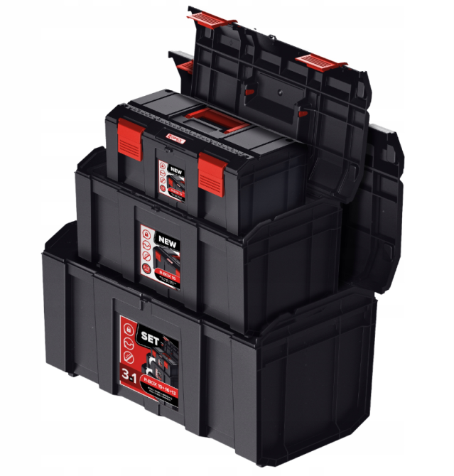 Набор ящиков для инструментов QBRICK REGULAR R-BOX SET: 19+16+13 (5901238253938) Киев - изображение 1