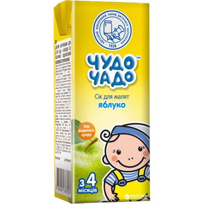 Сік дитячий Чудо-Чадо Яблучний освітлений 200 мл (4820003687703) Вінниця - фото 2