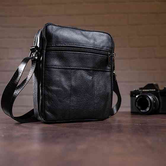 Сумка мужская флотар Vintage 14758 Черная Киев