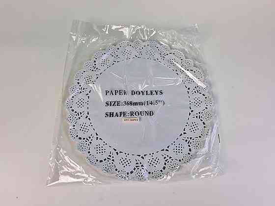 Салфетка ажурная Ф37 (100шт) белая (1 пачка) Харьков