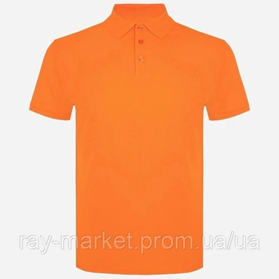 Футболка поло мужская оранжевая RAY BASIC M0201 Киев