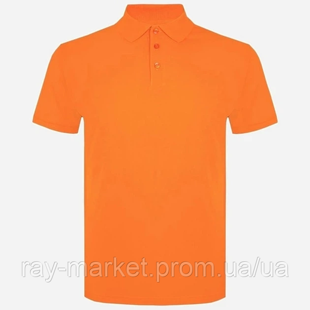 Футболка поло чоловіча помаранчева RAY BASIC M0201 Київ - фото 5