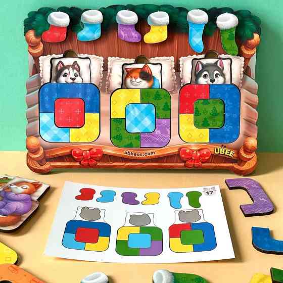 Дерев'яний сортер "Тварини в ліжечку" PSD302 (ПСД302) Вінниця