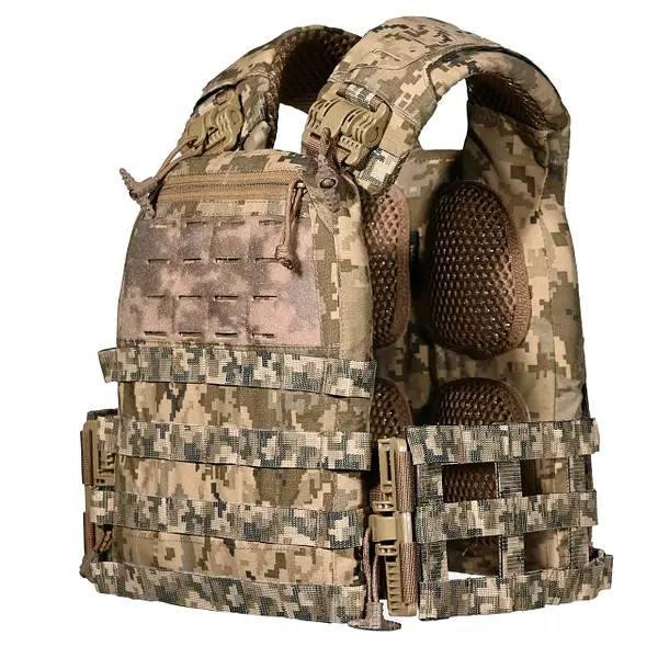 Тактическая плитоноска M6 без подсумков с быстрым сбросом (без плит) Пиксель Винница - изображение 2