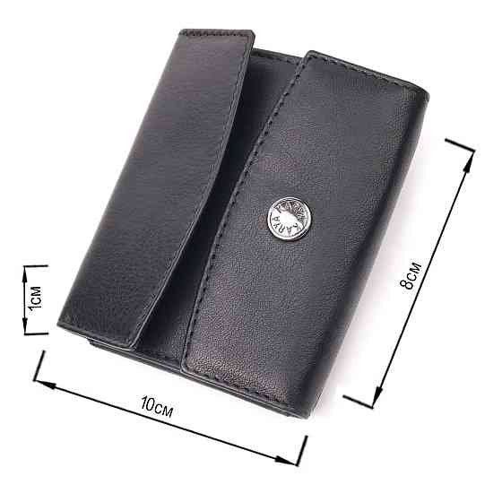 Очень необычный женский кошелек из натуральной кожи KARYA 21339 Черный Киев