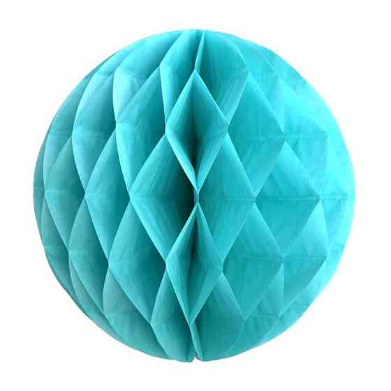 Шар сота из бумаги праздничная 20 см голубой тифани Киев