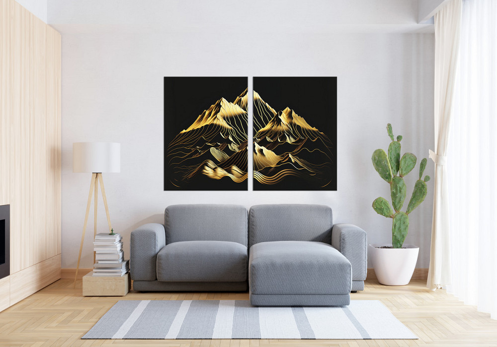 Модульная картина в гостиную / спальню  Золоті  Гори  TLV-2_141 Київ - фото 3