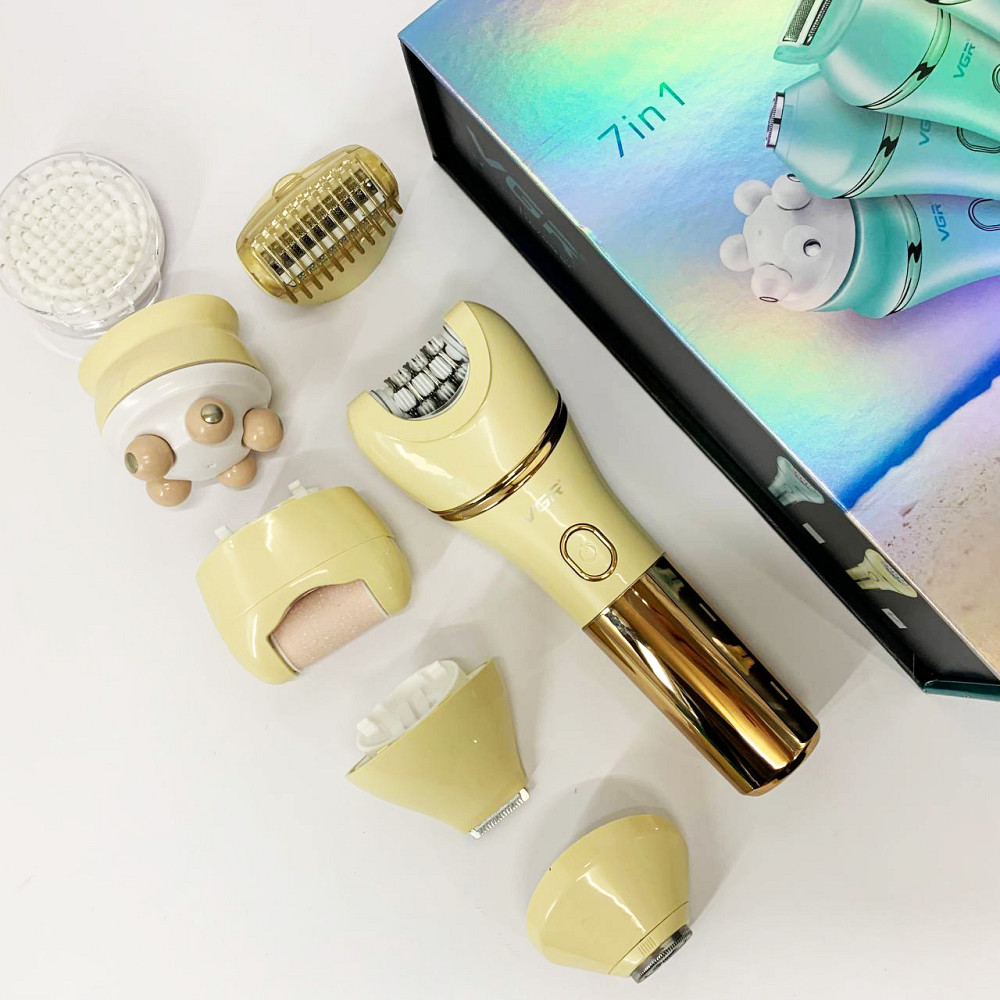 Жіночий епілятор з бритвеною насадкою, Тример для стрижки зони бікіні, Тример жіночий інтимний LU-52 Львів - фото 15