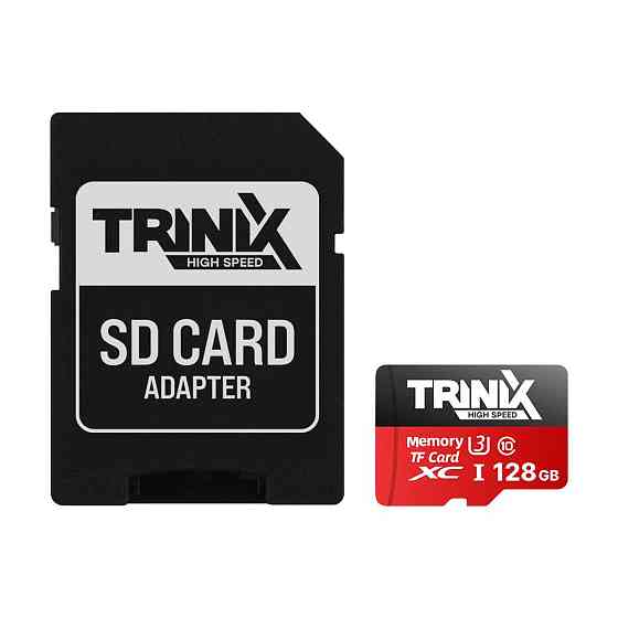 Карта пам’яті Trinix 128GB miсroSDXC з SD-адаптером U3 V30 A1 (90-00036) Киев