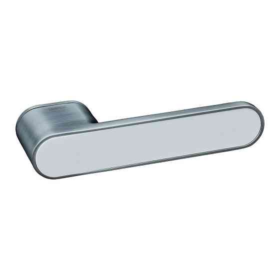 Ручки безрозетні Gavroche GRclick MSC/W сатинове срібло з білою вставкою Київ