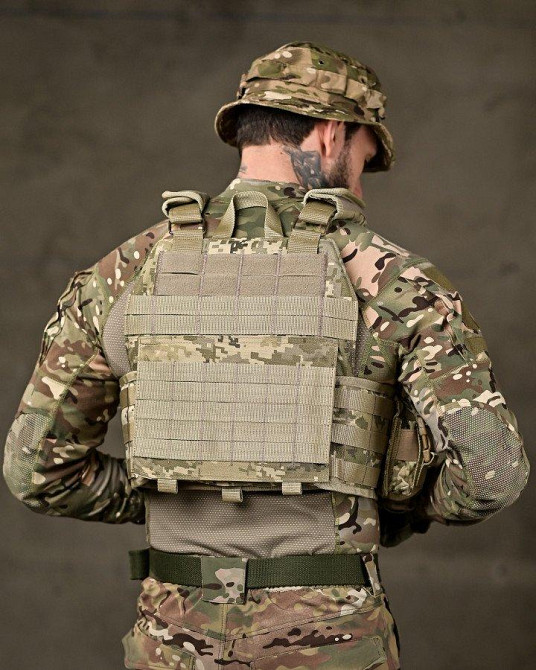 Тактична плитоноска з чотирма точками швидкого скидання Asdag піксель ТТ2615 Одеса - фото 4