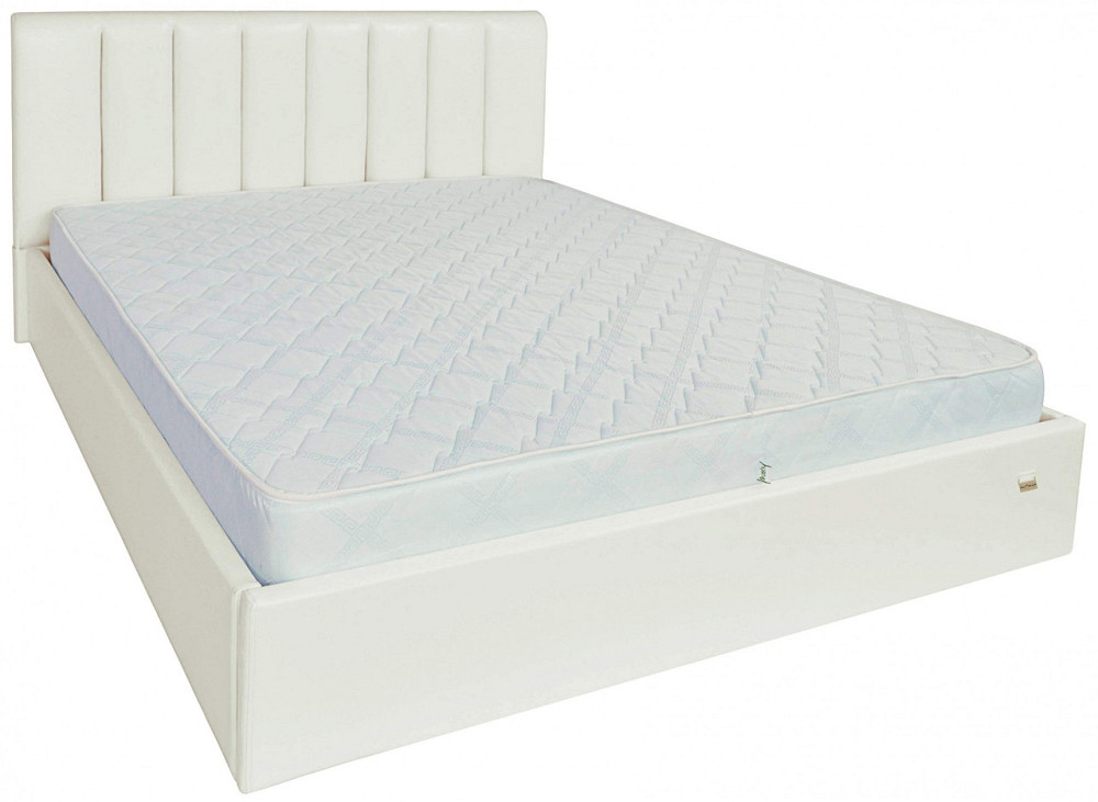 Ліжко Двоспальне Sanam VIP 180 х 200 см Лаки White З додатковою металевою цільнозварною рамою Білий Дніпро - фото 10
