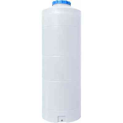 Ємність для води Пласт Бак вертикальна харчова 1000 л вузька біла (1210) Вінниця