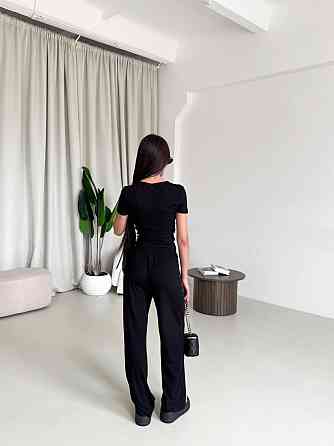 Жіночий стильний еластичний костюм двійка   якісна віскоза Одеса