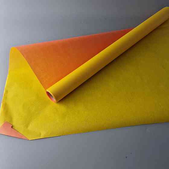 Рулон 10 м тонированный (24) пленка для цветов (h680) № 1 Желто/Оранжевый (1 шт) Харьков