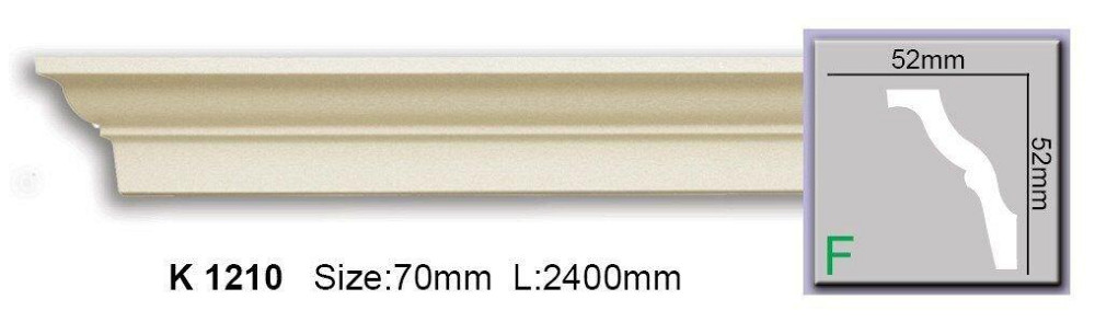 Карниз гладкий полиуретановый Harmony K 1210 Flexi Днепр - изображение 1