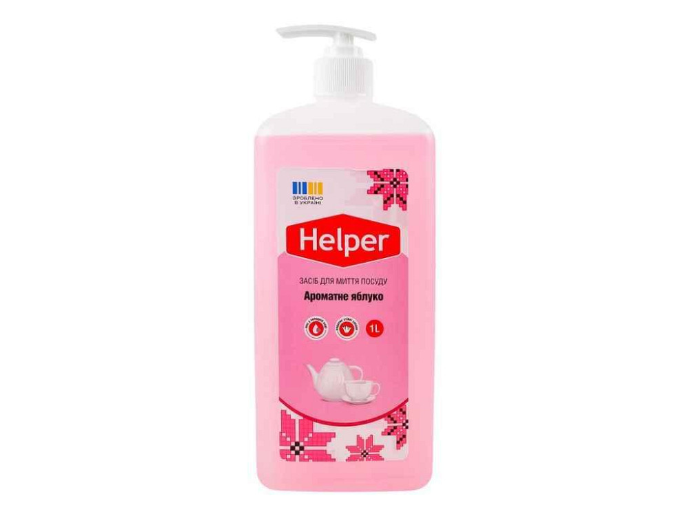 Засіб для миття посуду 1л Яблуко ТМ HELPER Київ - фото 1