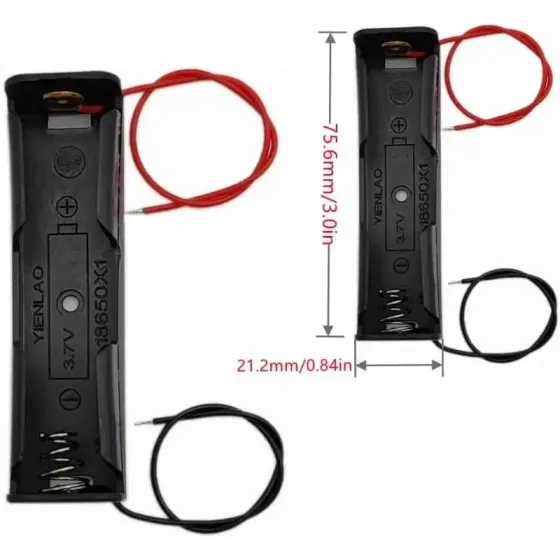 Бокс для 4 акумуляторів 18650 з проводами для Arduino Київ