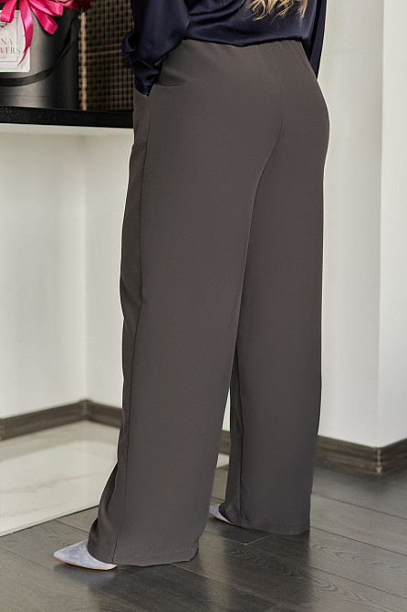 Штани жіночі широкі "Intro" | Батал Графіт, 50-52 Київ - фото 3