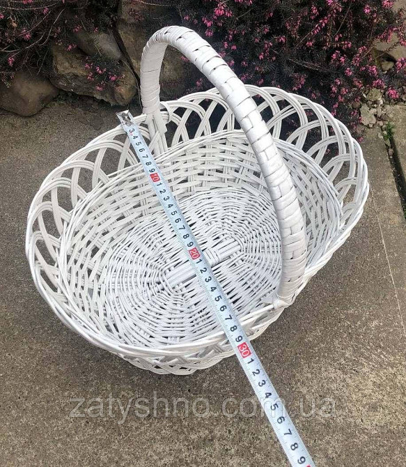Корзина плетеная белая на паску Киев - изображение 6