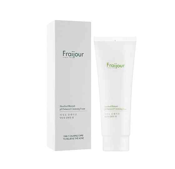 Пінка для вмивання для чутливої шкіри з екстрактом хауттюйнії Heartleaf Blemish pH Balanced Cleansing Foam Fraijour 250 мл Київ