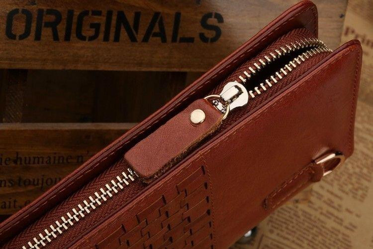 Мужской клатч Vintage 14189 Коричневый Киев - изображение 6