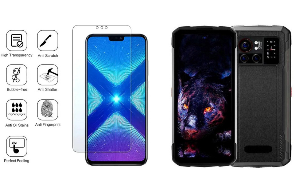 Защитное стекло NeoGlass для Hotwav Cyber X, Cyber X Pro – ультрапрозрачное и устойчивое Киев - изображение 4