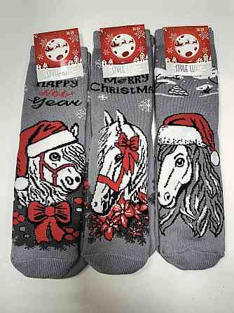 Носки новогодние в ассортименте Style Luxe в наборе по 3 шт. Размер 36-39 Киев