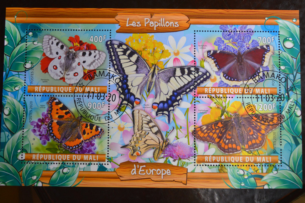 Малі. Марки. Фауна. Блок. 2019 рік (У-2) Полтава - фото 1