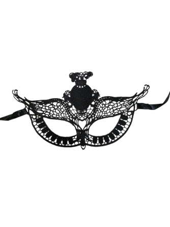 Маска на карнавал для обличчя унісекс one size чорний Київ