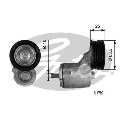 Ролик натяжителя ремня Gates T38414 Винница