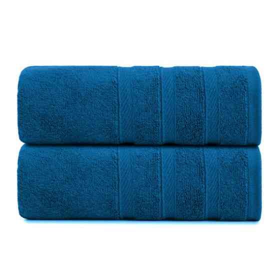 Рушник махровий Ideal Textile Косичка однотонний щільність 500 г/м2 100х150 см (56860742) Темно-сині Чернівці