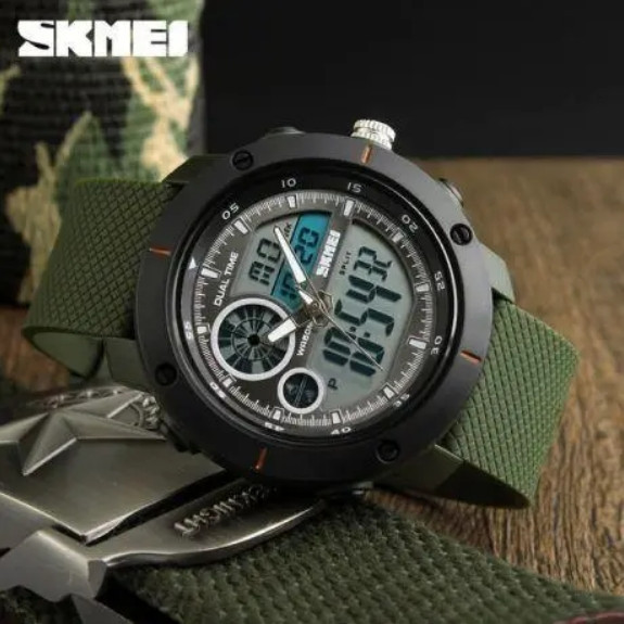 Наручний спортивний годинник Skmei 1361 Зелений Київ - фото 5