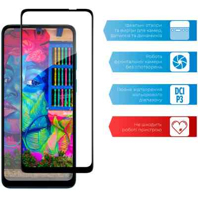 Скло захисне ACCLAB Full Glue MOTO G22 (1283126542206) Вінниця